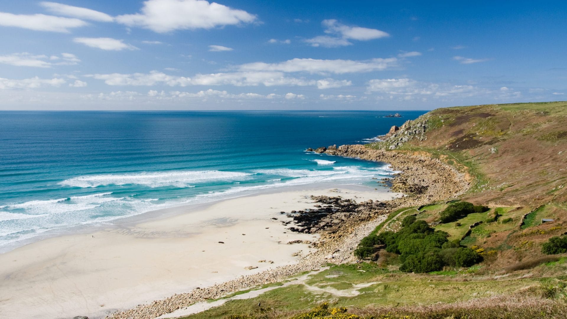 Sennen Cove Beach in Cornwall