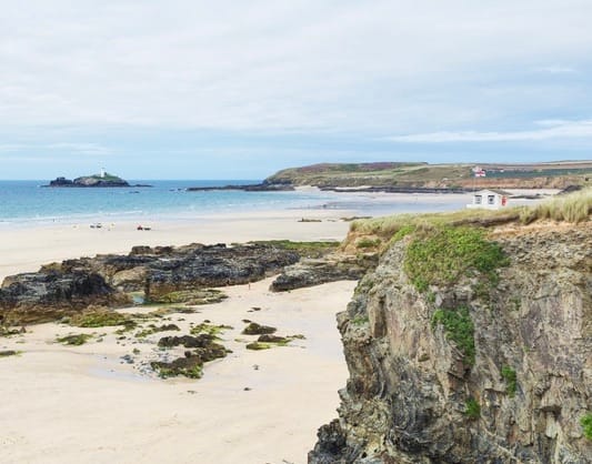Porthkidney Sands beach in St Ives