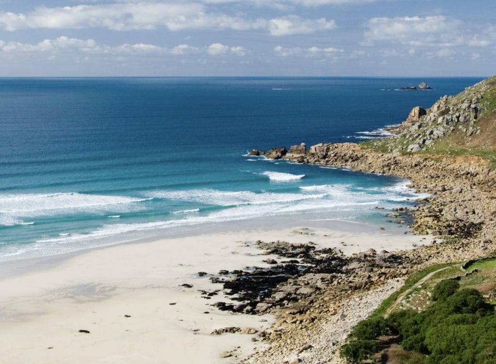 Beautiful Gwynver Beach in Sennen, Cornwall