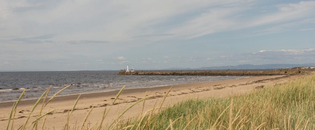 Ayrshire lighthouse on the Scottish coast