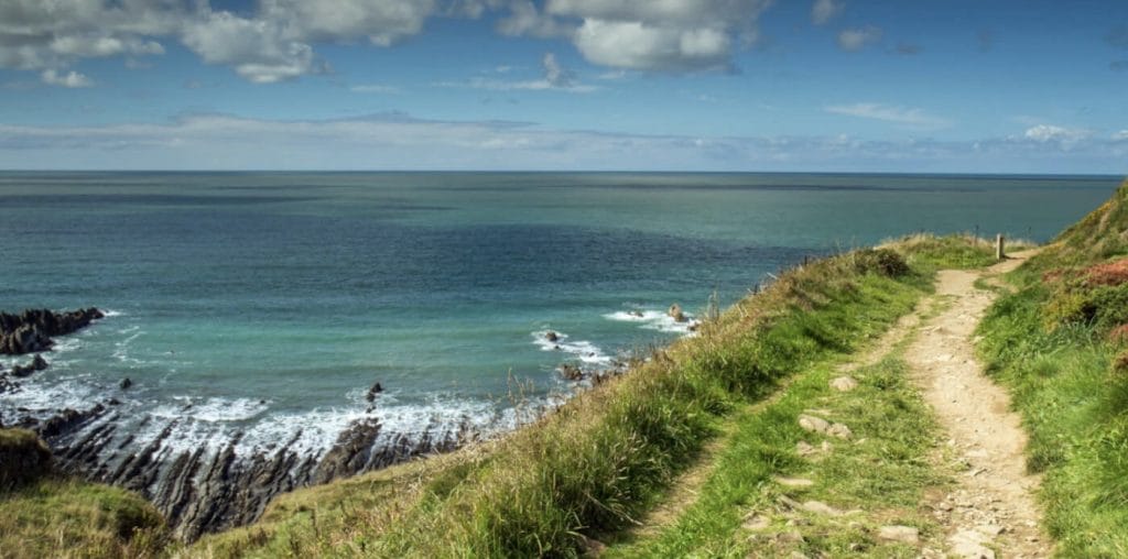 Coastal path near Hartland in North Devon