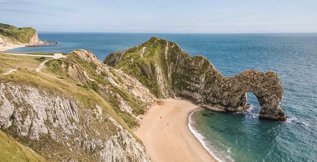 The iconic Durdle Door beach in Dorset