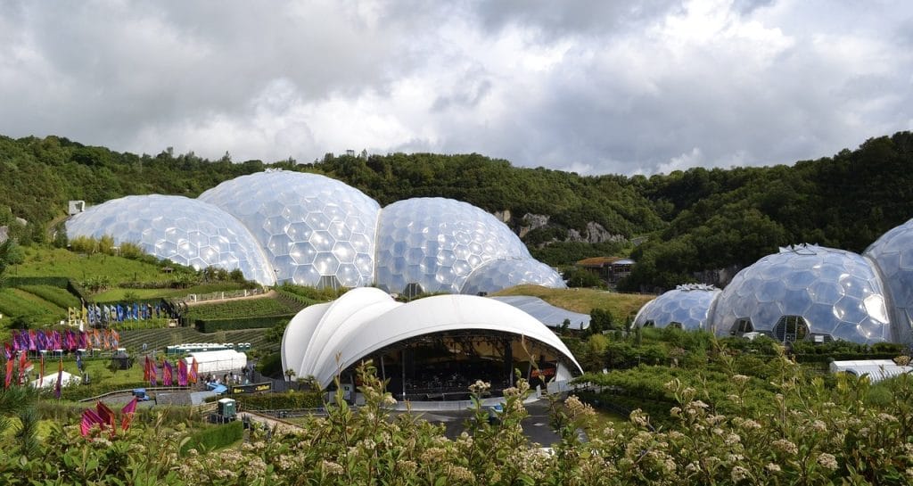 The Eden Project near St Austell in Cornwall