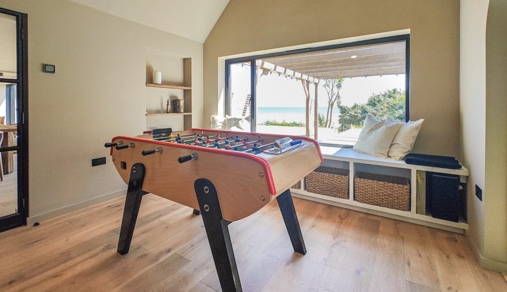 Games room with table football