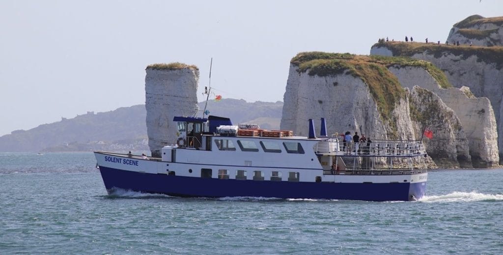 Boat tour on the Jurassic Coast, Dorset