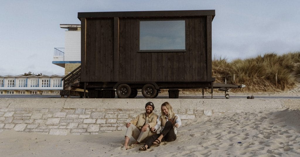 Saltwater sauna on Sandbanks Beach