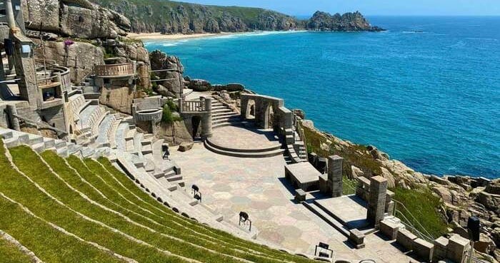 Open air Minack theatre by the sea.