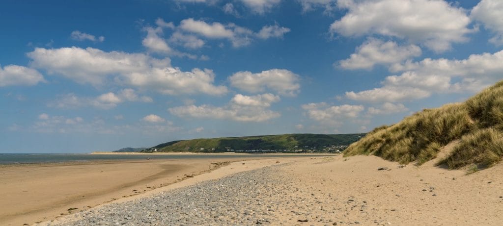 Ynyslas Beach looking towards Aberdovey, Ceredigion