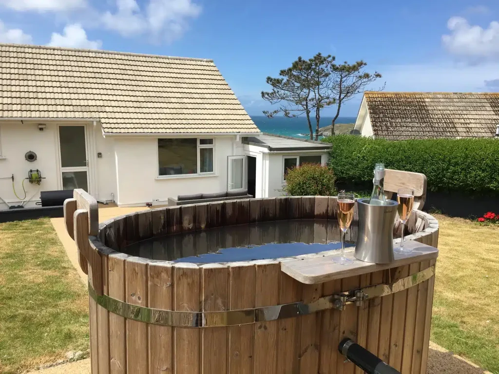 Large hot tub for Cornwall group holidays