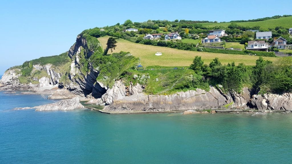 Cliffs near Heddon's Mouth close to Martinhoe in North Devon.