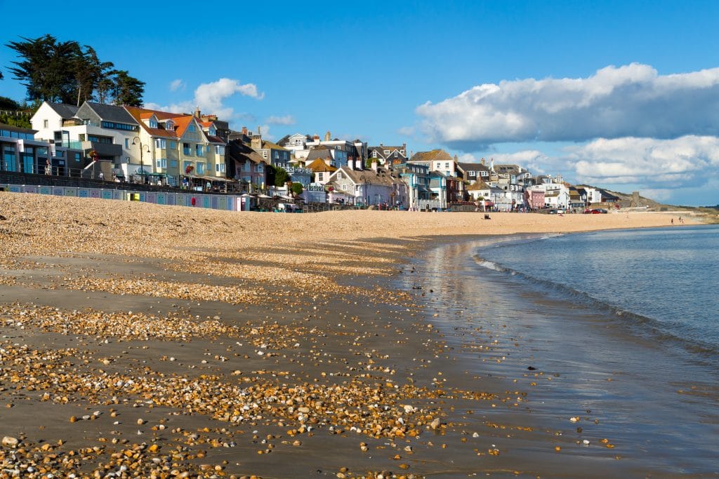 Lyme Regis Beach in Dorset