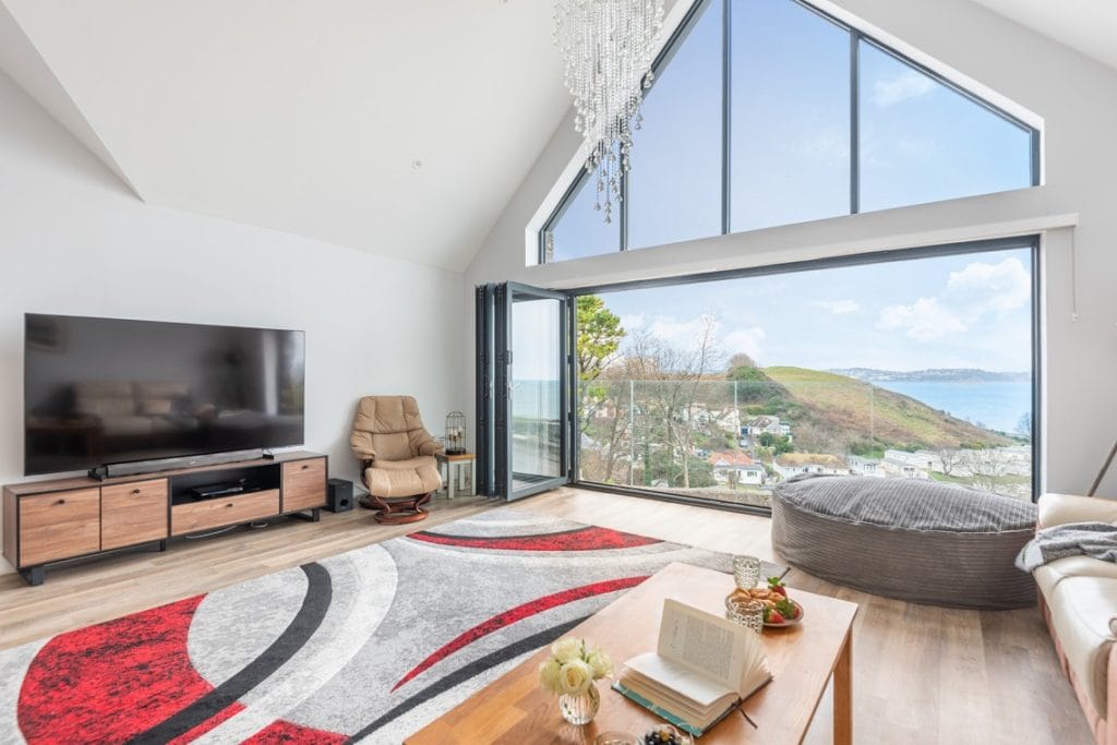 Paignton beach house with sea views