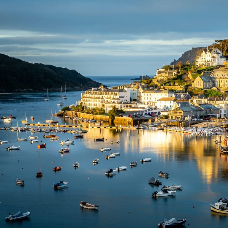 Sunrise over Salcombe in South Devon taken from Snapes Point.