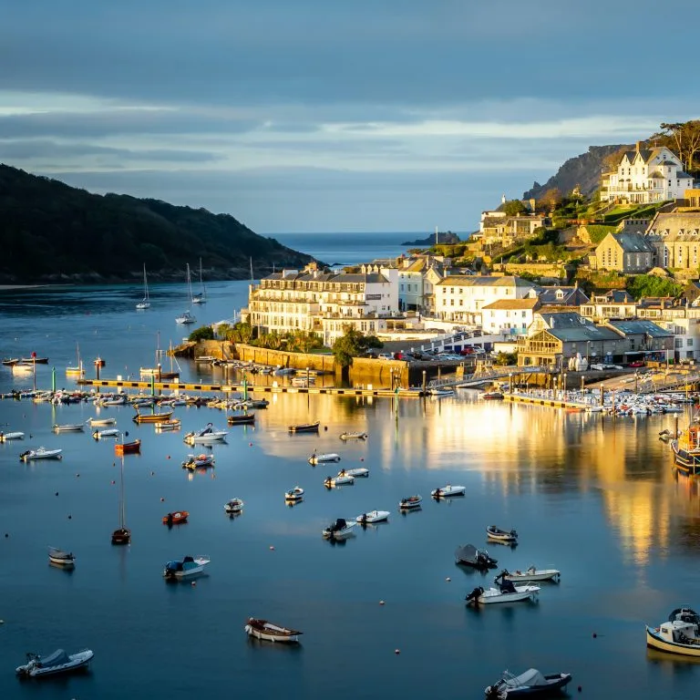 Sunrise over Salcombe in South Devon taken from Snapes Point.