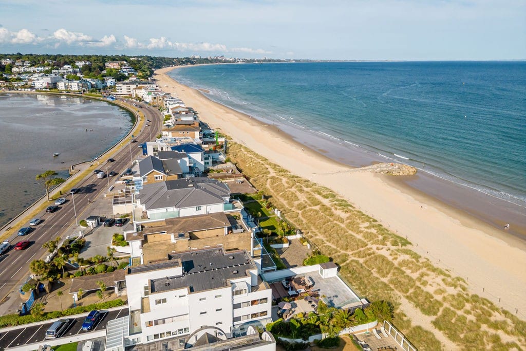 Views of the beach at Sandbanks