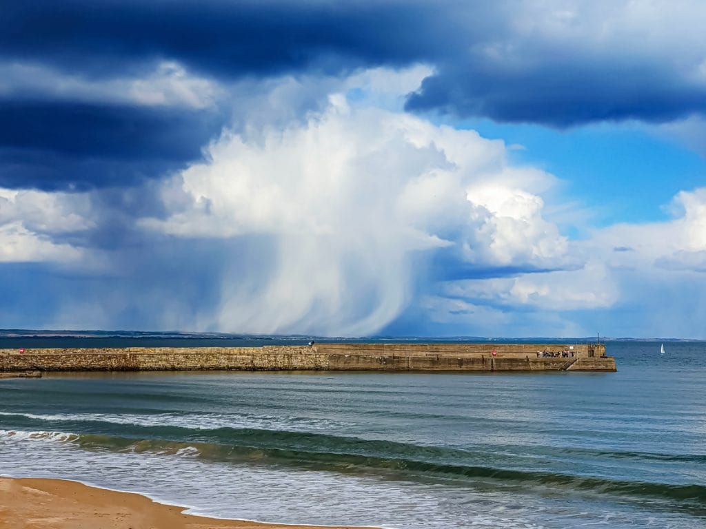 View across East Sands beach in St Andrews