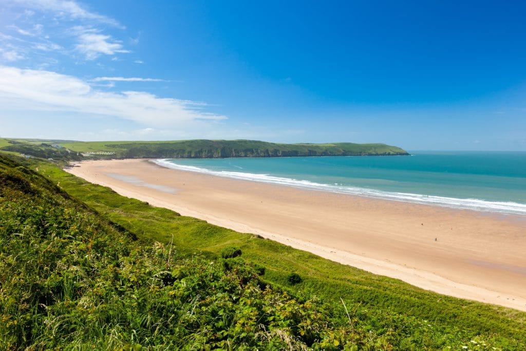 View across Woolacombe Bay