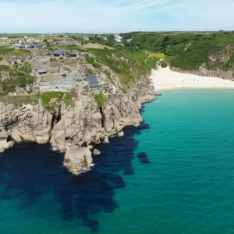 View of the Minack Theatre in Porthcurno, Cornwall