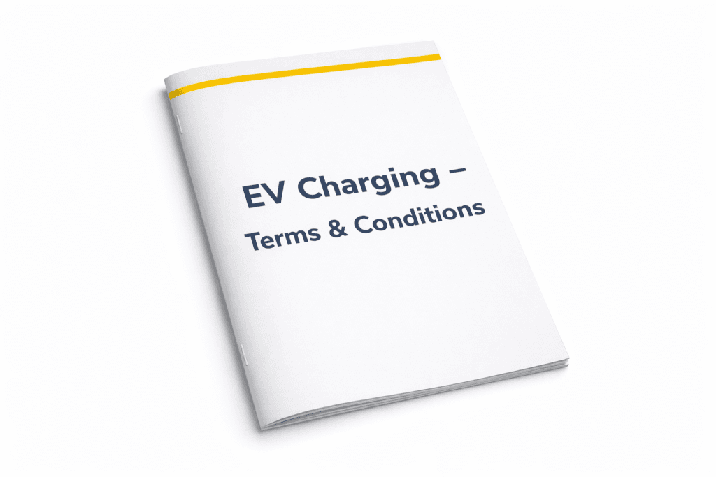 EV charging terms and conditions manual