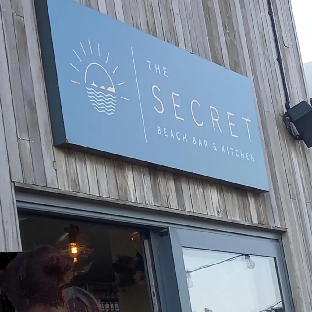 The Secret Bar & Kitchen restaurant on the beachfront at Swansea Bay