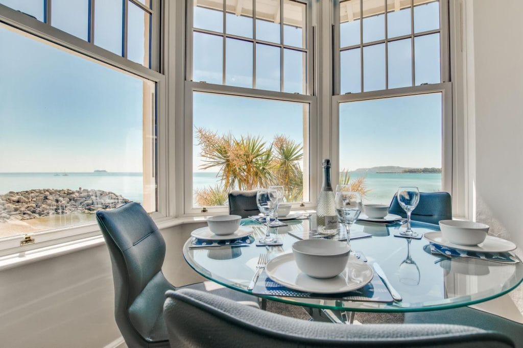 Weymouth beachfront holiday home with sea views.