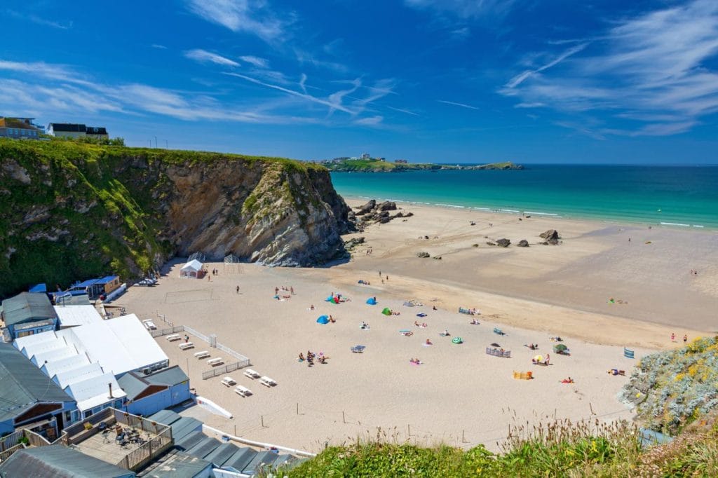 Tolcarne Beach in Newquay ideal for surfing
