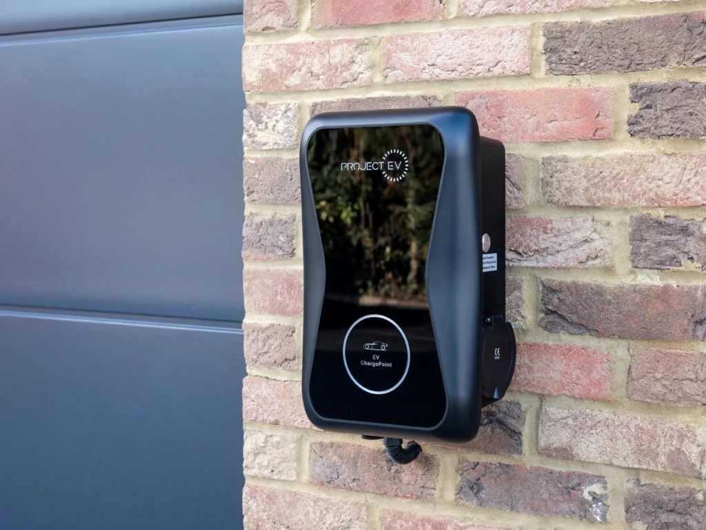EV charging point by the garage