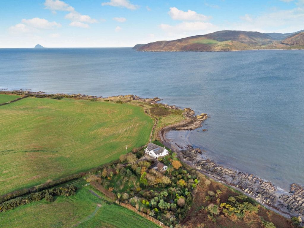 Cottage with sea views over Loch Ryan in Dumfries and Galloway