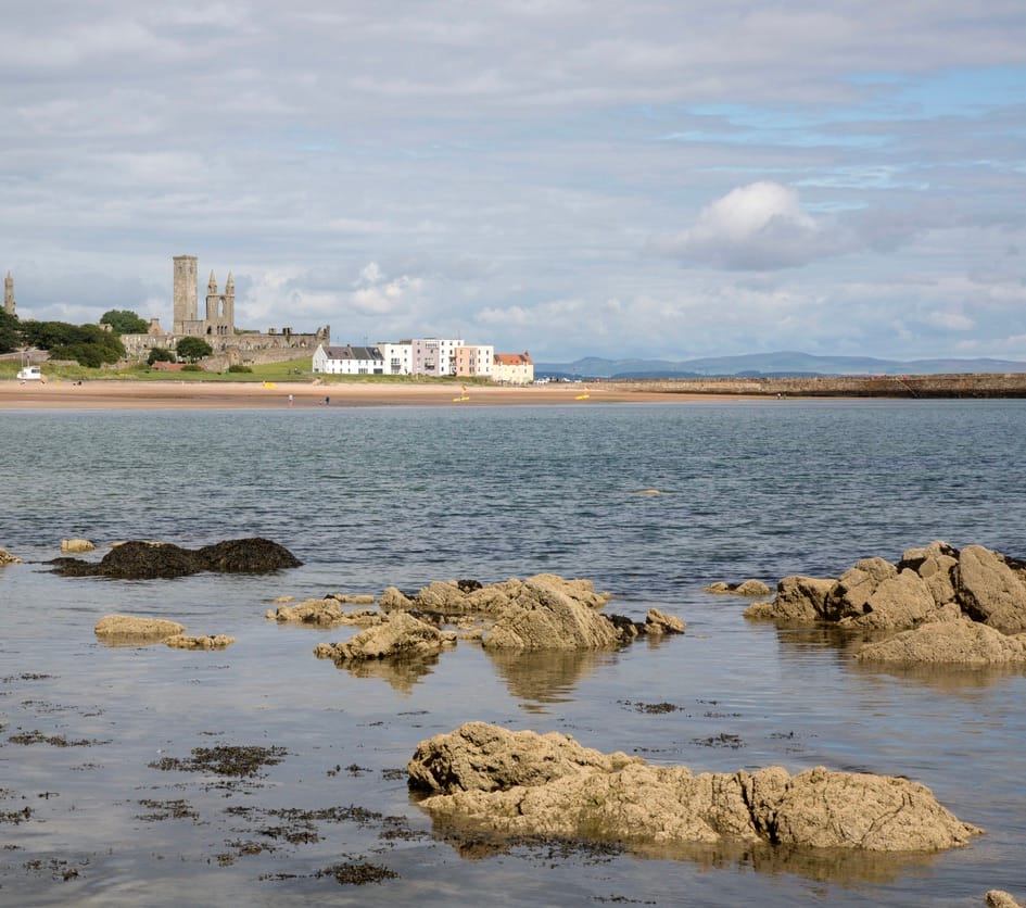 St Andrews beach in Fife, Scotland