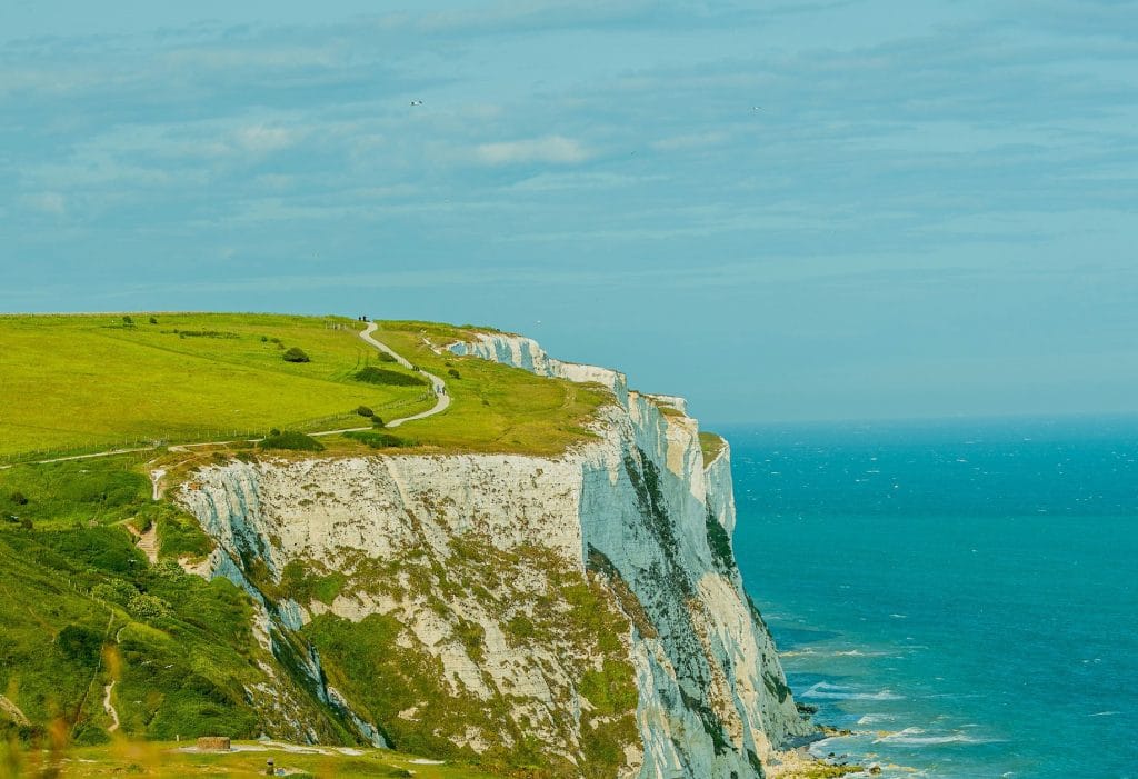 Clifftop coastal path UK