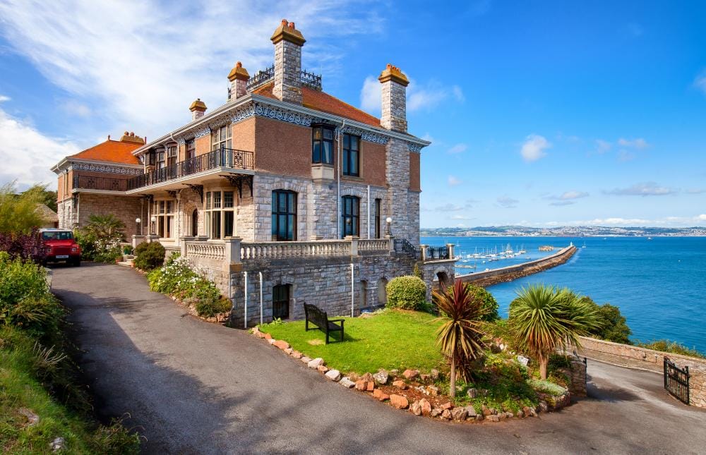 Brixham large mansion with sea views sleeping 16