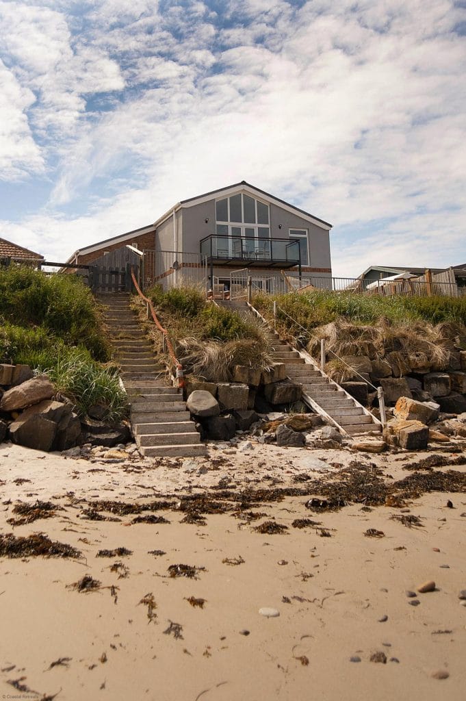 Architect designed beach house in Northumberland