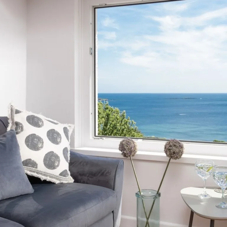 Couples romantic cottage with sea views