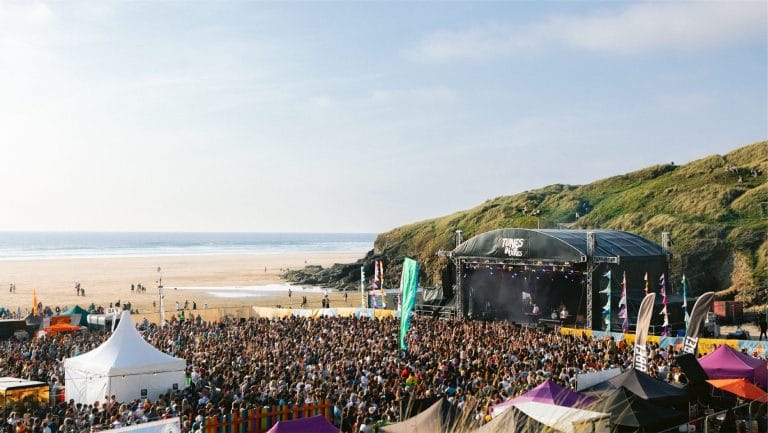 Swansea music festival on the beach