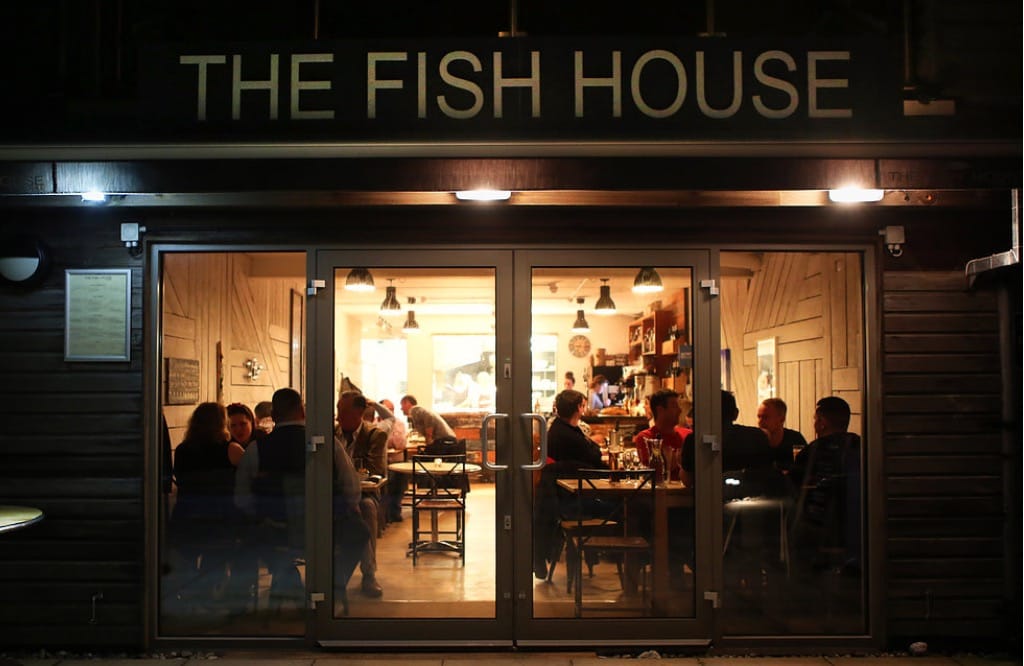 The Fish House restaurant overlooking Fistral Beach