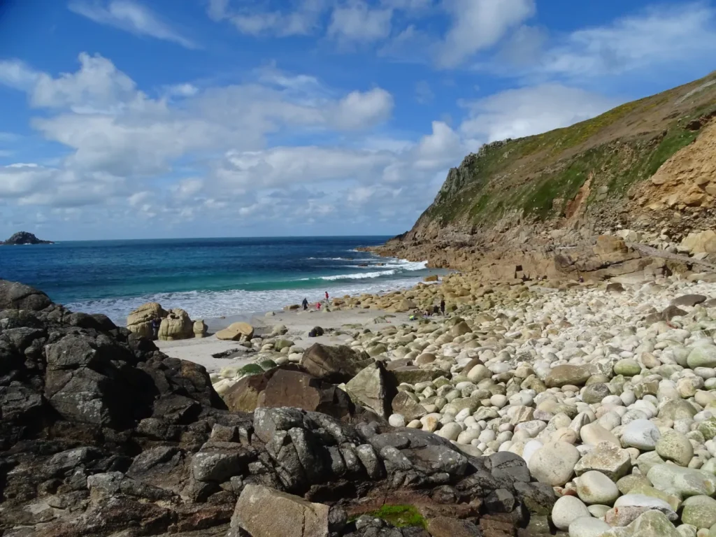 Porth Nanven dog friendly beach in West Cornwall
