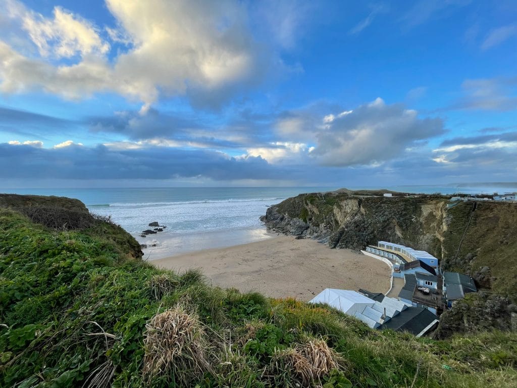 Lusty Glaze beach in Newquay