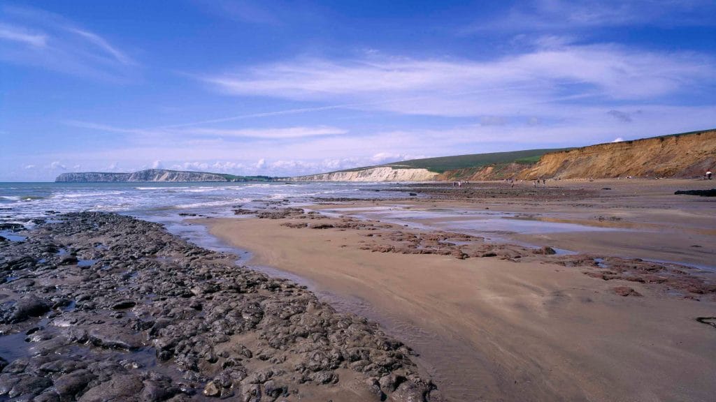 Compton Bay beach on the Isle of Wight