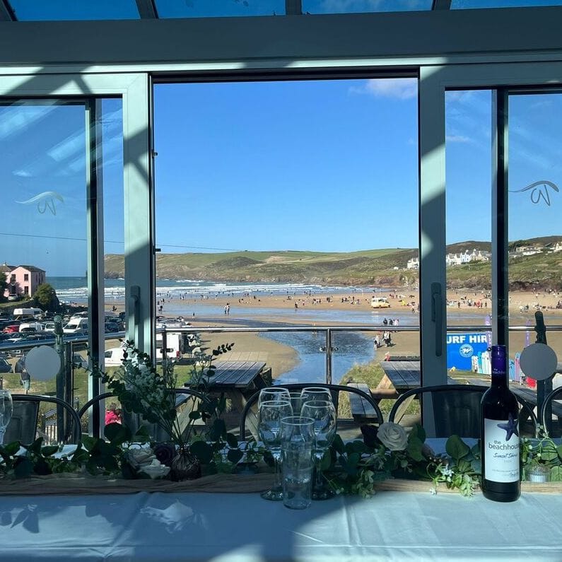 Waterfront Restaurant Polzeath Beach, Cornwall