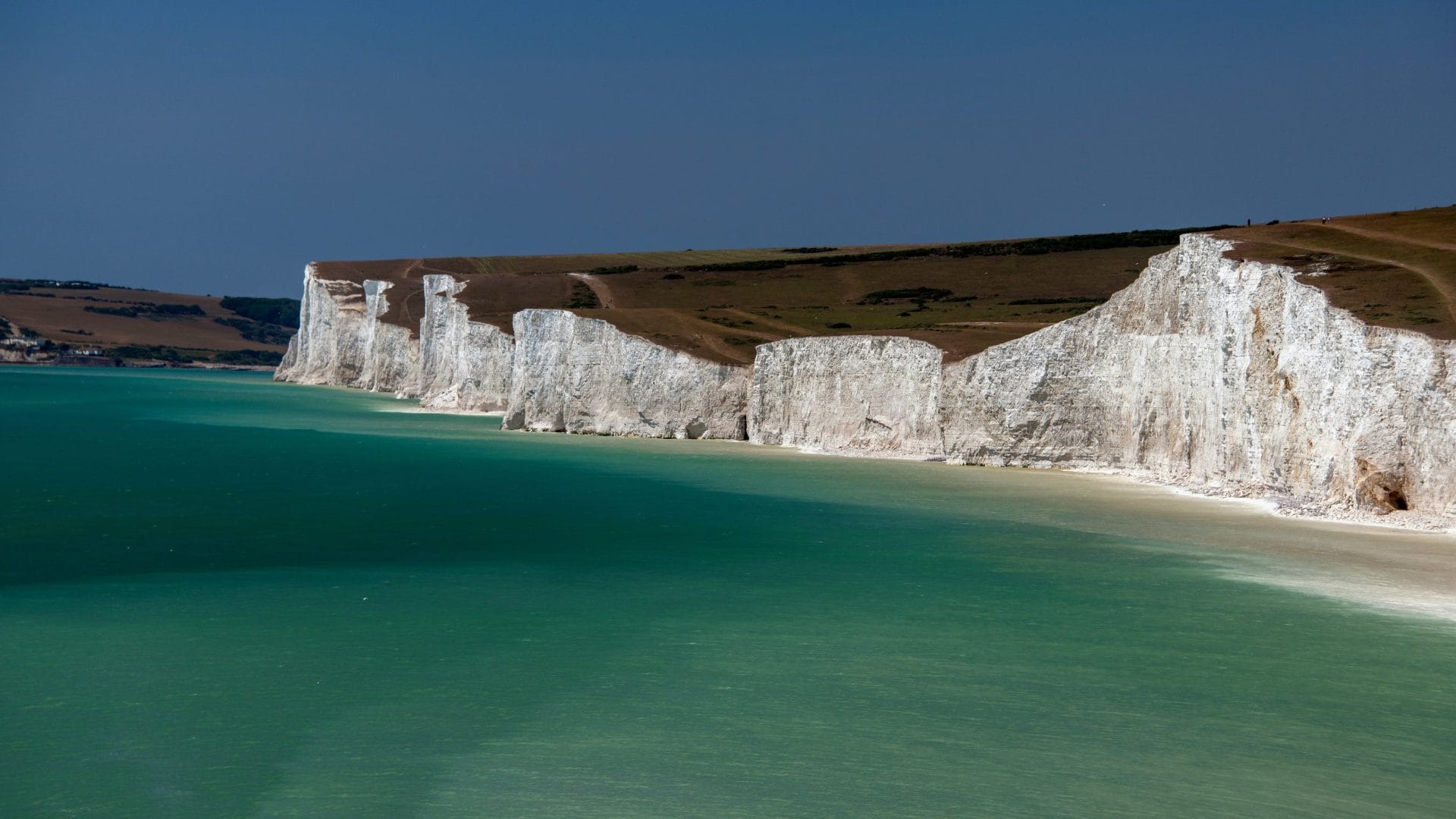 Chalk Cliffs near Eastbourne on South East Coast