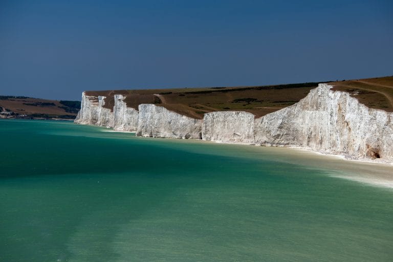 Chalk Cliffs near Eastbourne on South East Coast