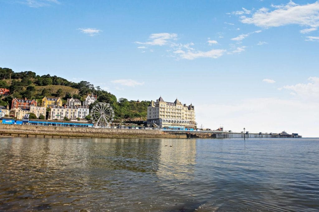 The seafront and promenade at Llandudno, Wales