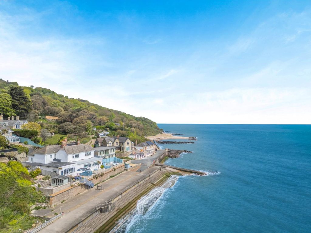 The foreshore at Ventnor on a brilliant sunny day.
