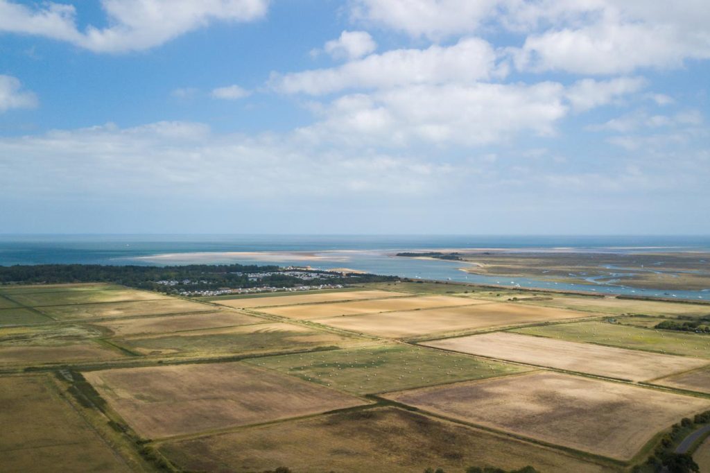 Overlooking the town of Wells-next-the-Sea on the Norfolk Coast.