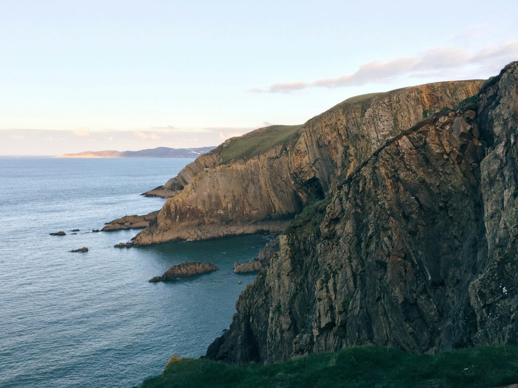 Cliffs at Baggy Point near Croyde in North Devon.