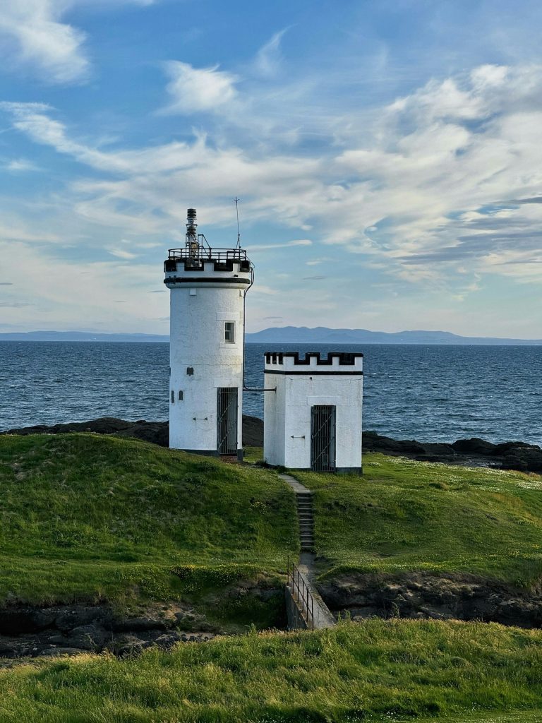 Elie Ness Lighthouse, Fife, Scotland, UK.
